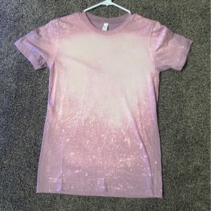 Purple bleached shirt